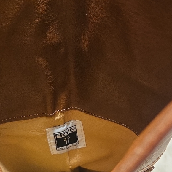 Frye Tan Leather Heeled Boots - Picture 2 of 15